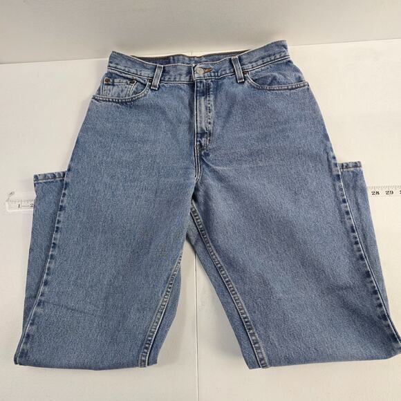 VTG‎ levi's 550 relaxed tapered jeans size 12 womens blue 6391 - Picture 1 of 12